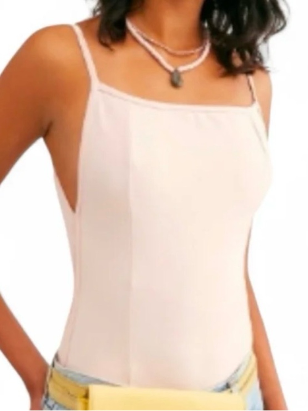 Intimately Free People x Reformation Light Pink Bodysuit